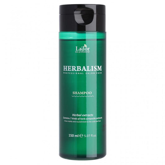 Слабокислотный травяной шампунь с аминокислотами Lador Herbalism Shampoo 150 ml