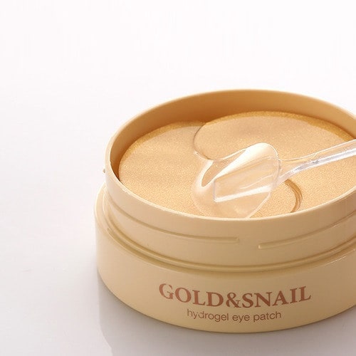 Гидрогелевые патчи для век с муцином улитки Petitfee Hydro Gel Eye Patch Gold & Snail