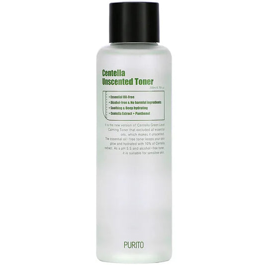 Безмасляный тонер с центеллой Purito Centella Unscented Toner 200 ml