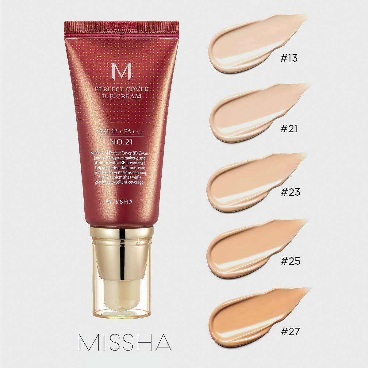 MISSHA M PERFECT COVER B.B CREAM SPF42 N0. 13