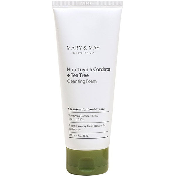 Очищающая пенка для чувствительной кожи Mary&May Houttuynia Cordata + Tea Tree Cleansing Foam 150 ml